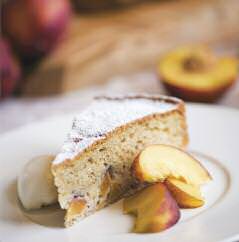 fresh peach cake