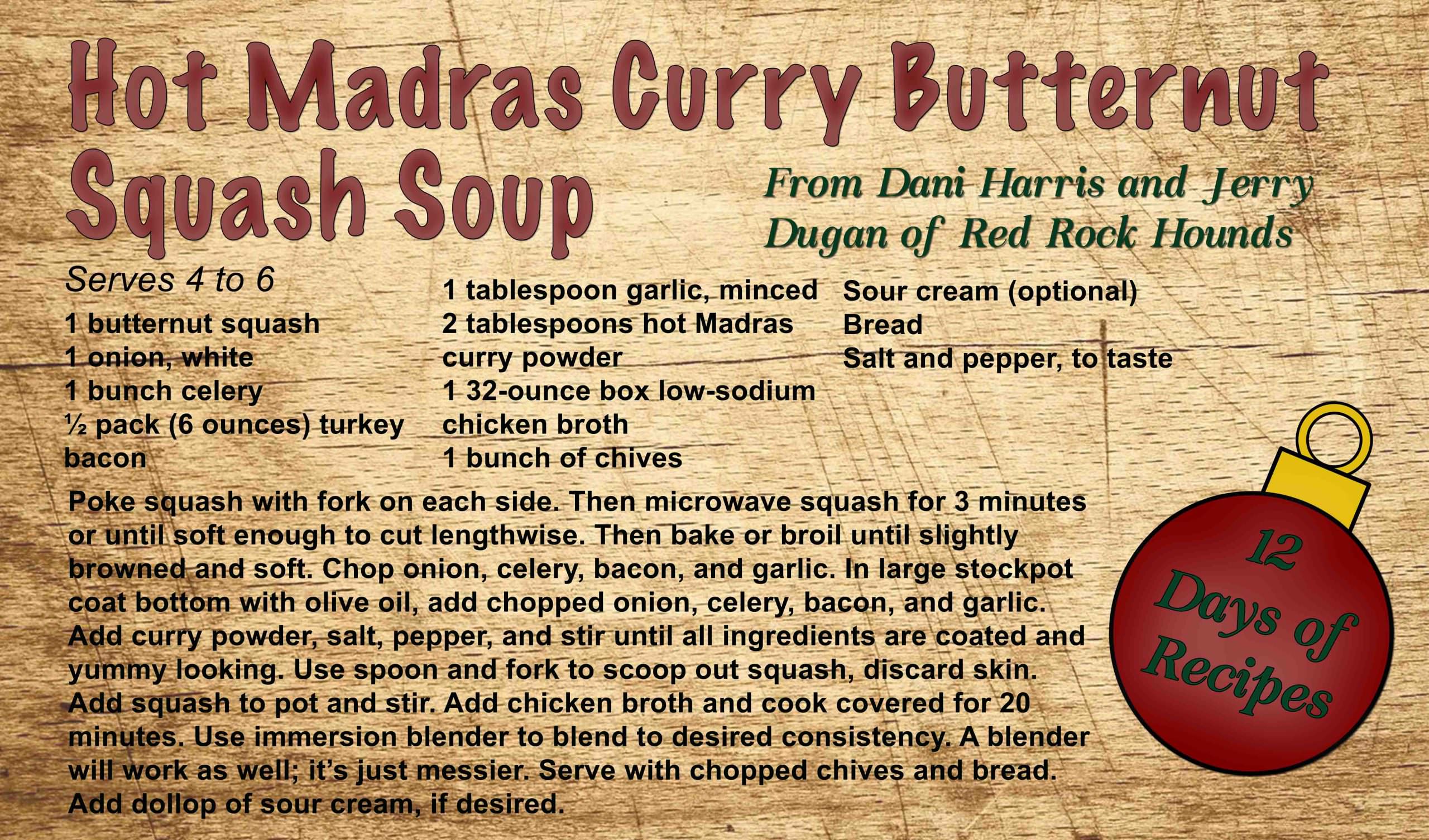 12 Days Recipes Squash Soup