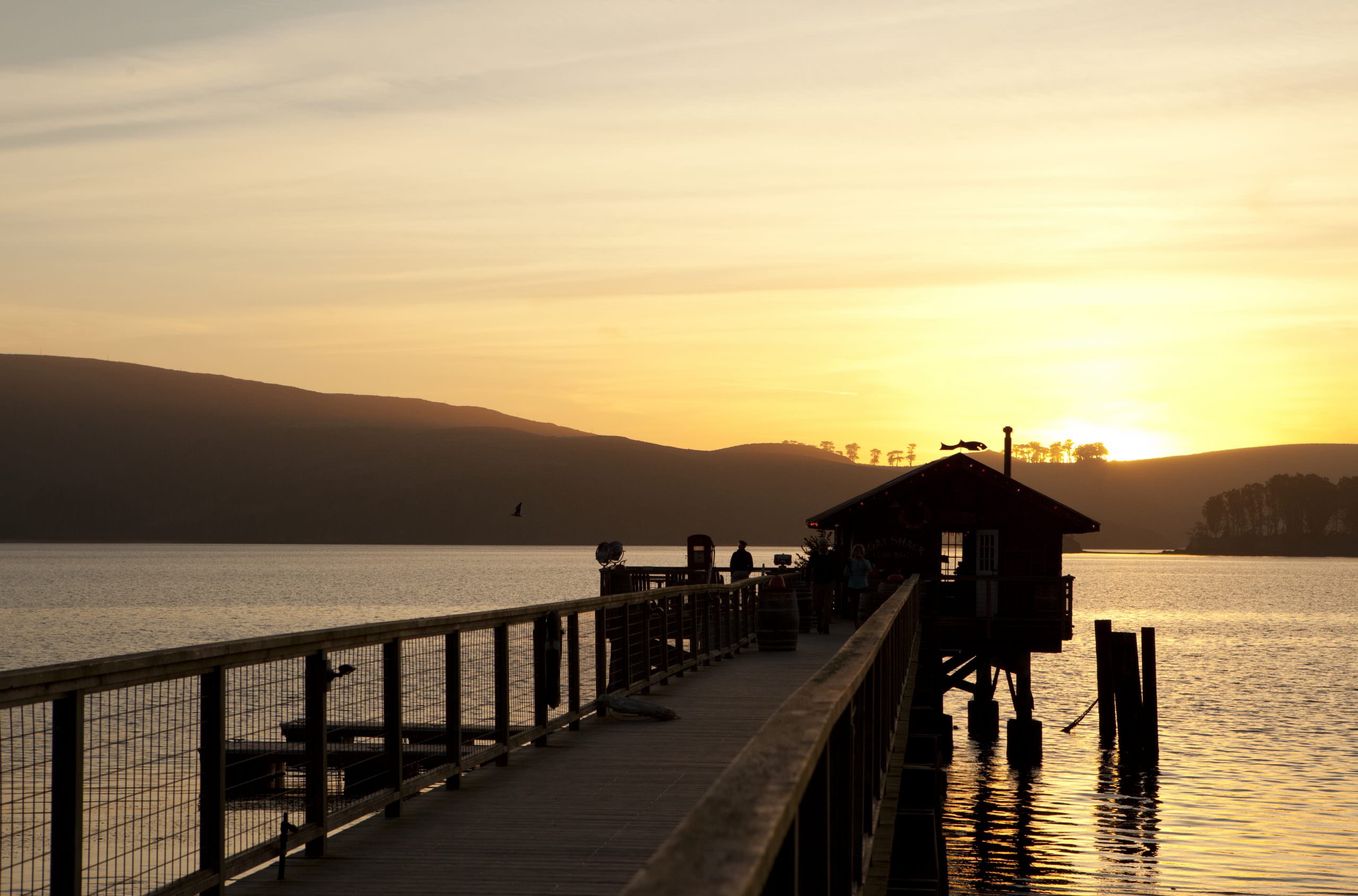 Nicks Cove Scenic Boat Shack at Sunset credit Justin Lewis
