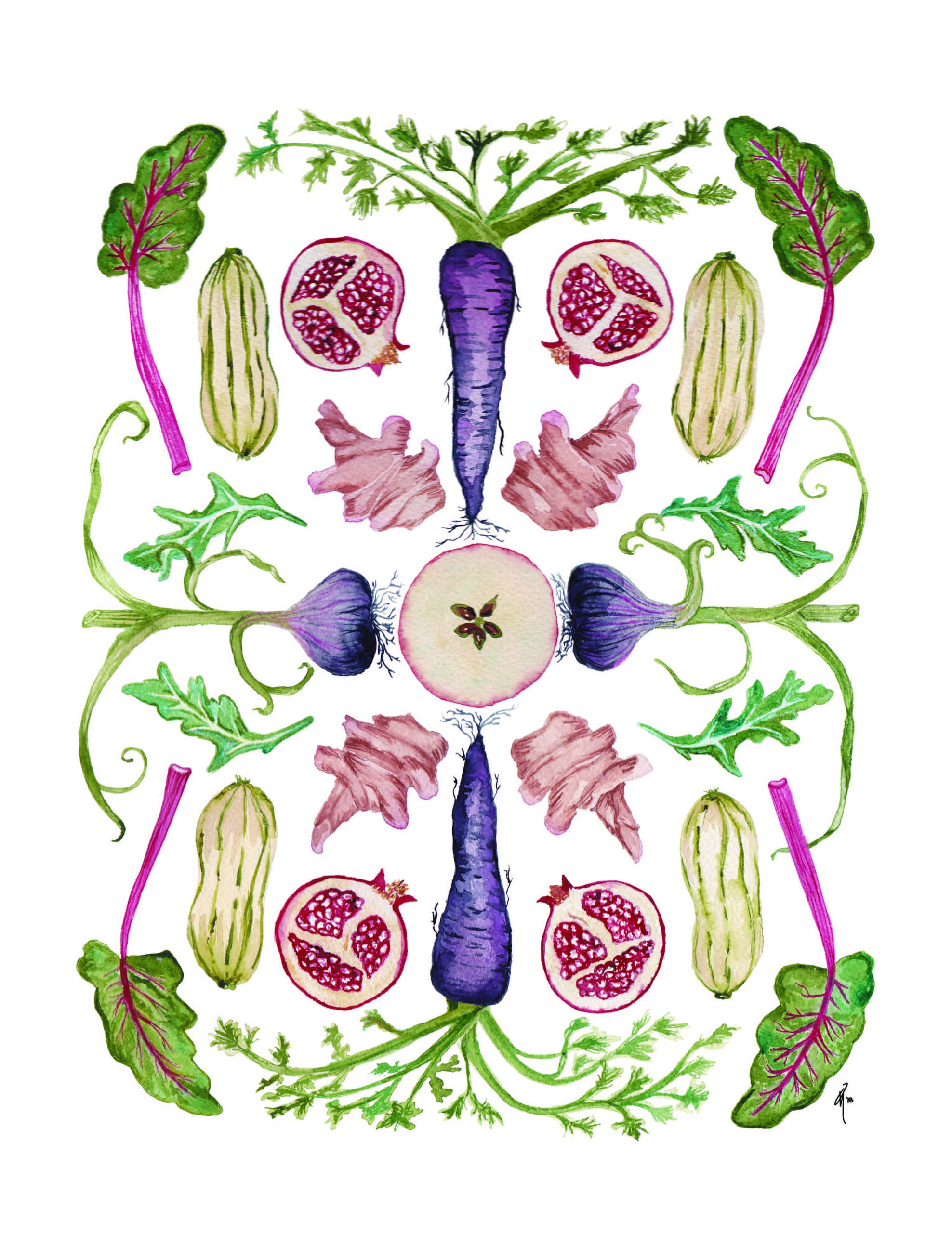 Whats In Season Watercolor