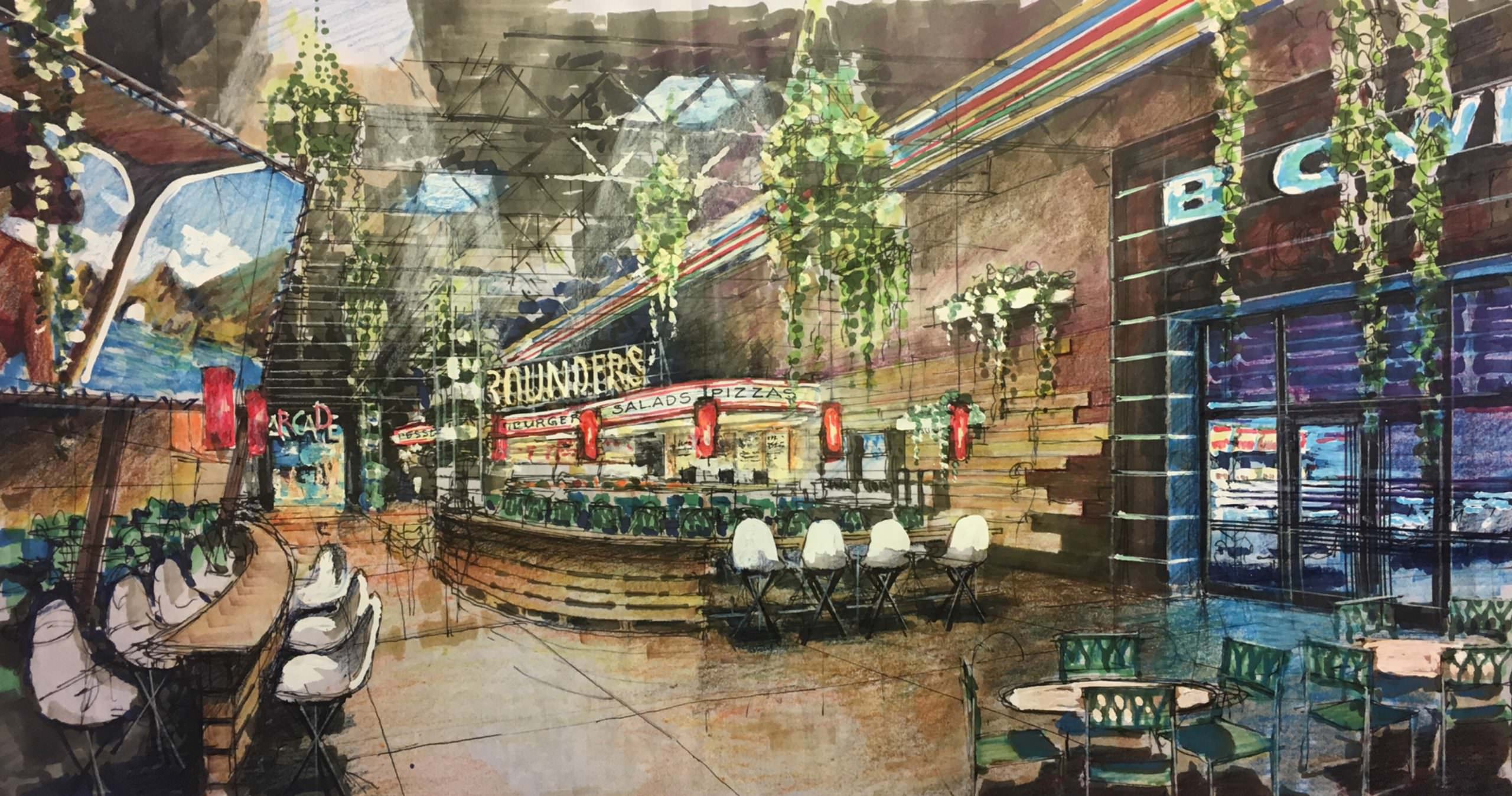Rendering of Rounders at The LOOP
