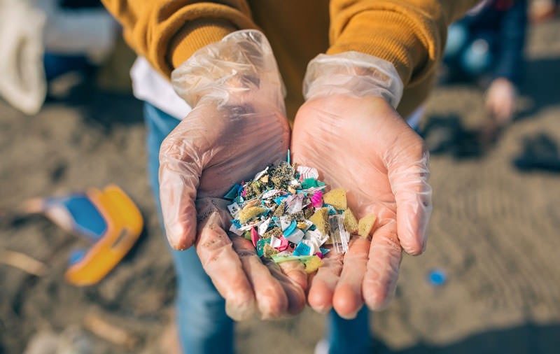 web 01 Microplastics stock shot