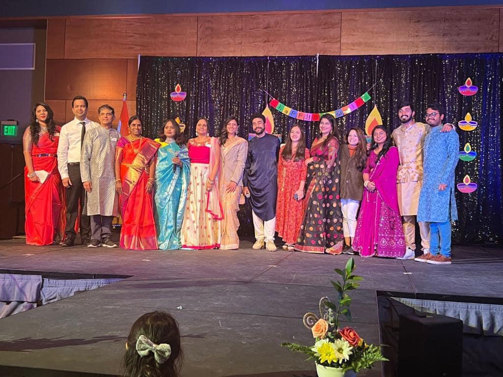 IANN board members at the 2022 Diwali festival. Photo by Blaze Akanaab Abuntori