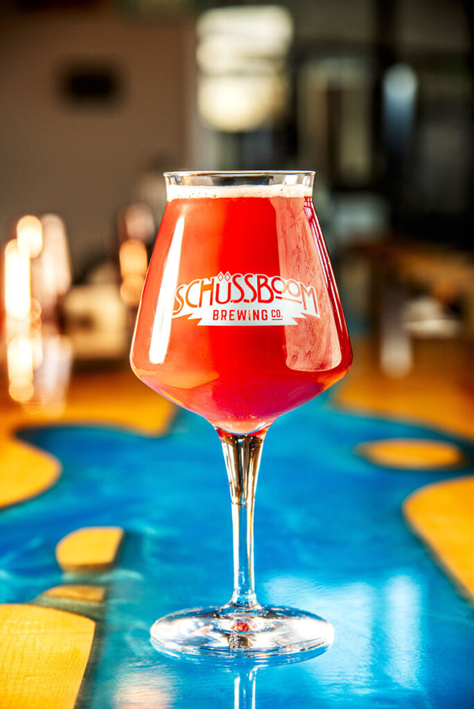 Schüssboom’s Bear Bait, a silver-medal-winning raspberry honey wheat ale.