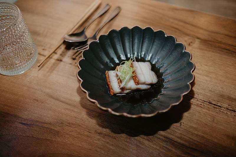 Crispy pork belly at Smoke Door Lake Tahoe